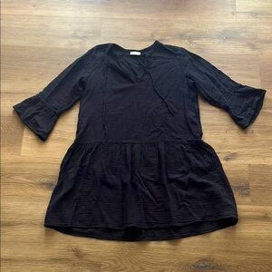 Black Flowy Tunic Dress